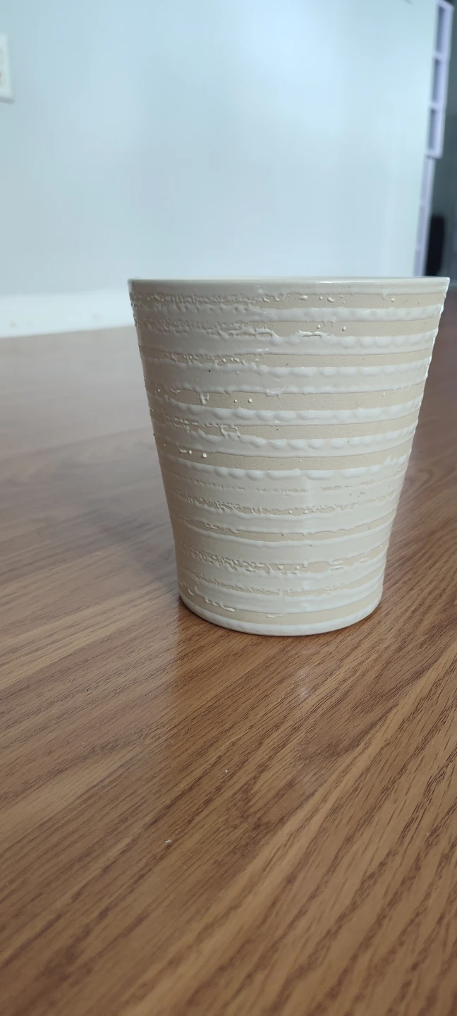White Textured Planter Pot - photo 2