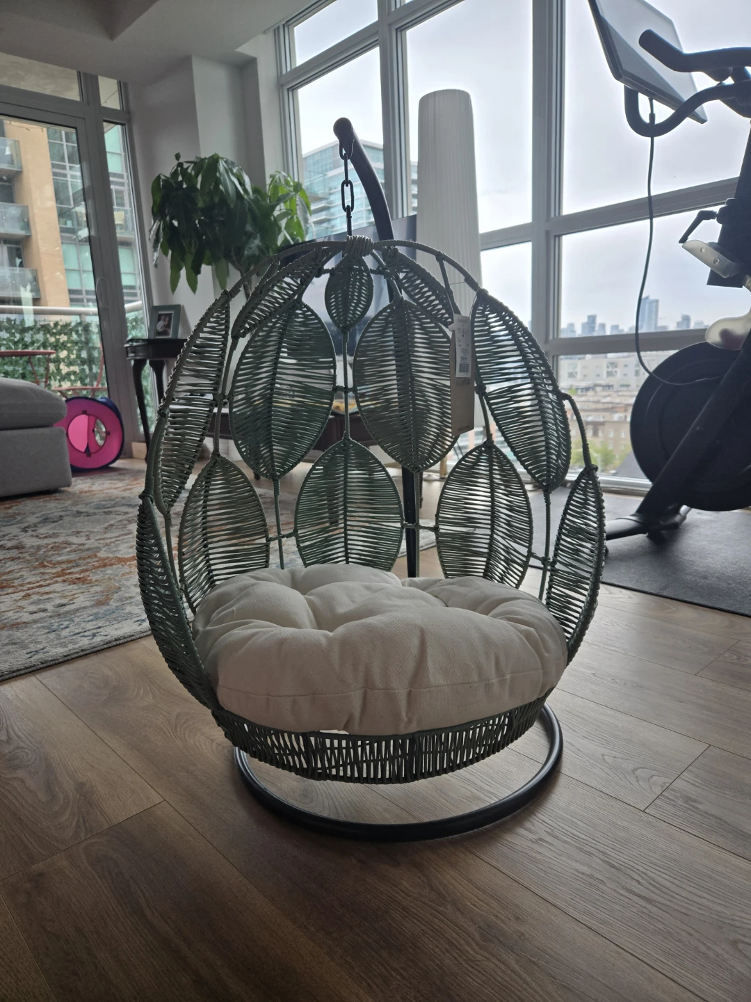 Dog Cat Hanging Egg Chair with Cushion