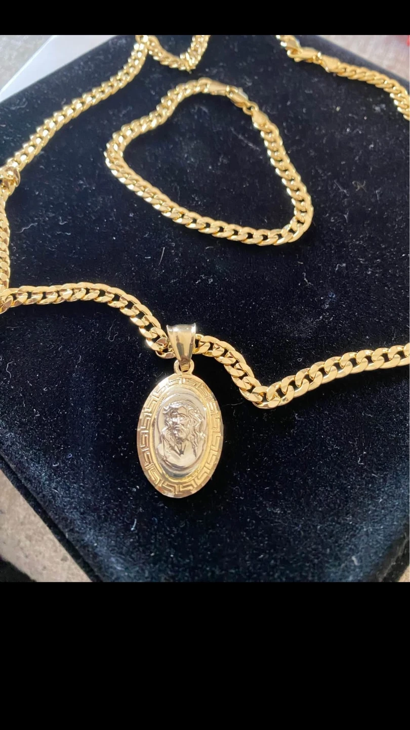 Cuban Link Chain And Bracelet set - photo 4