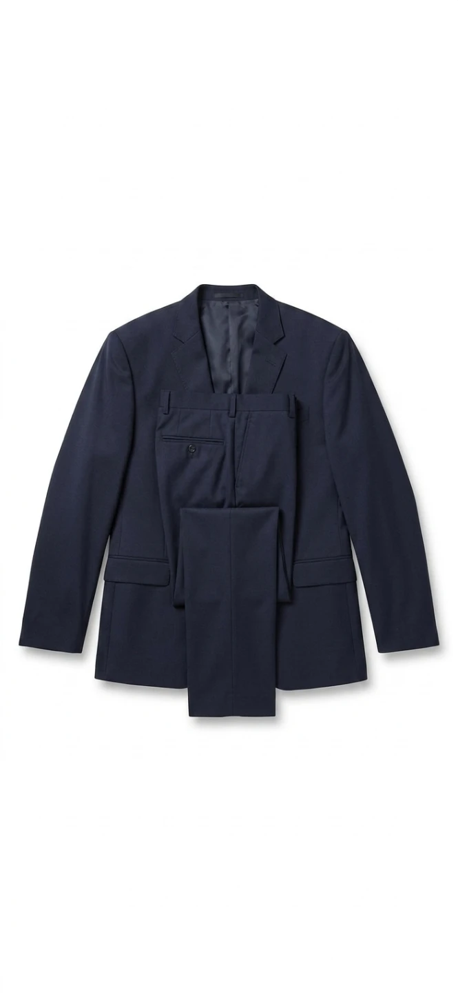 Navy Blue Suit Set