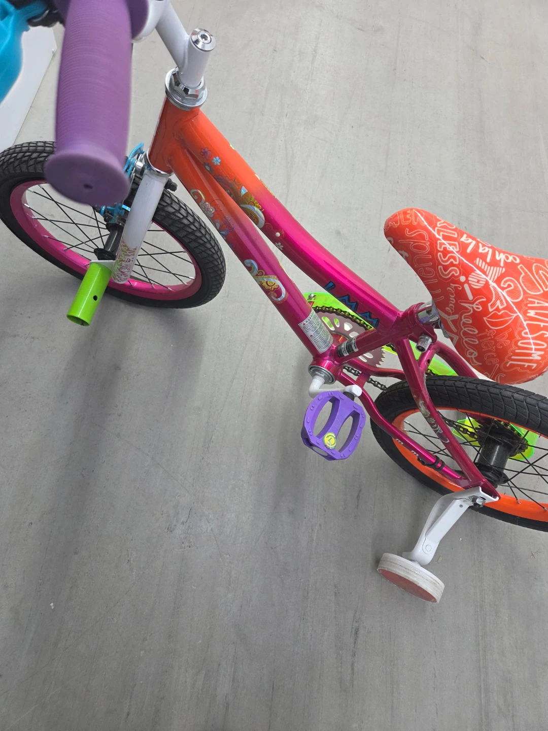 Kids' Pink & Orange Bicycle - photo 2