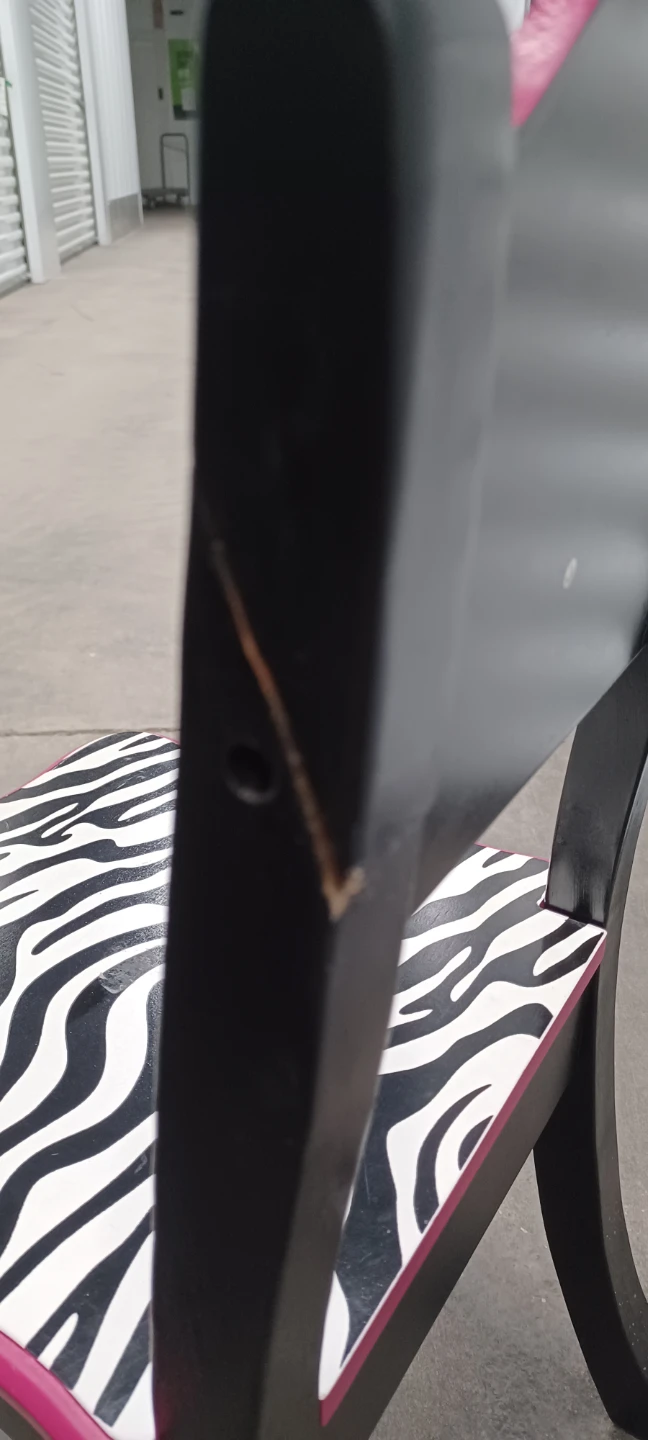 Kids Zebra Print Table and Chairs Set - photo 4