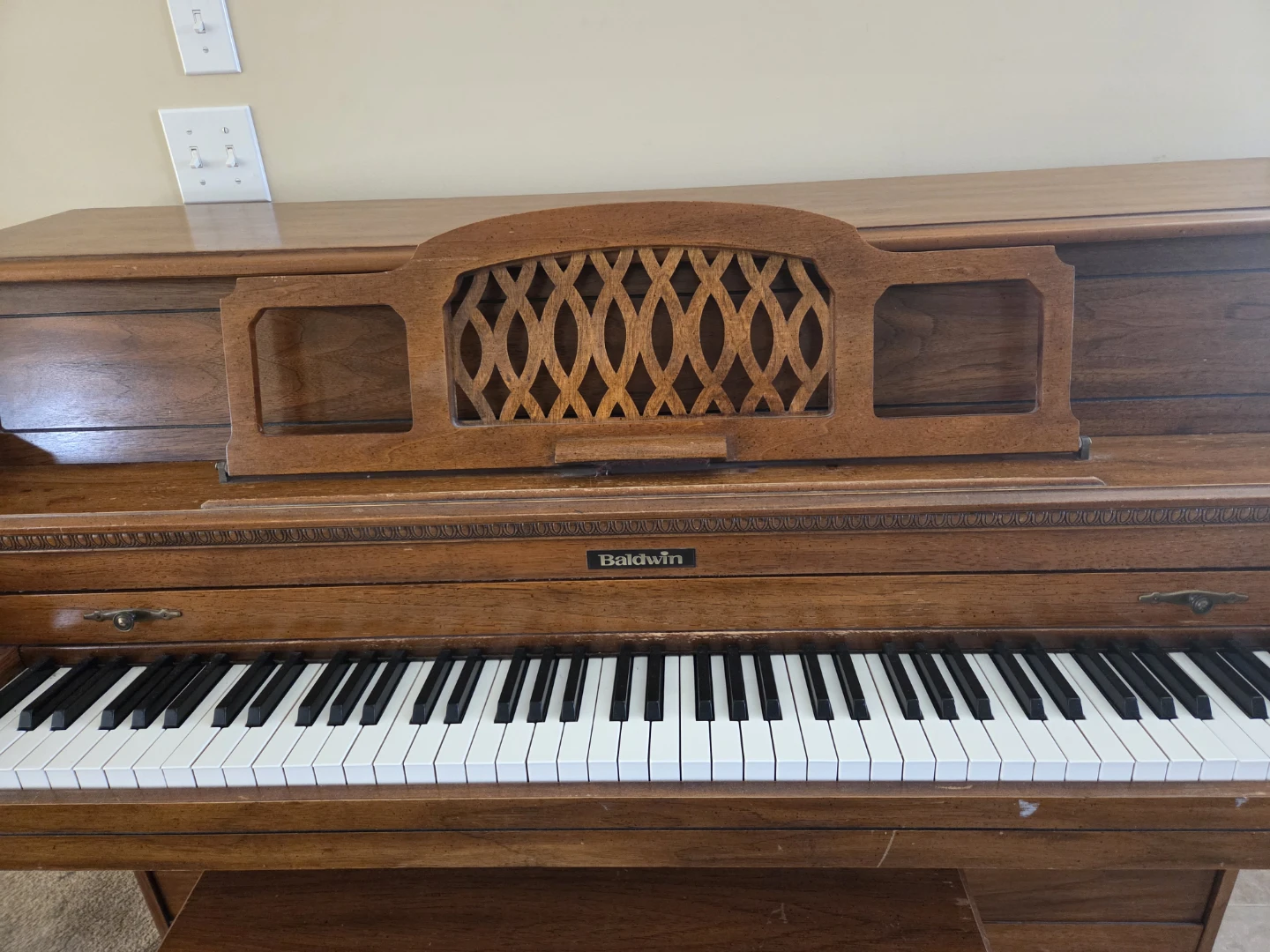 1989 Baldwin Classic Upright Piano with Bench - photo 2