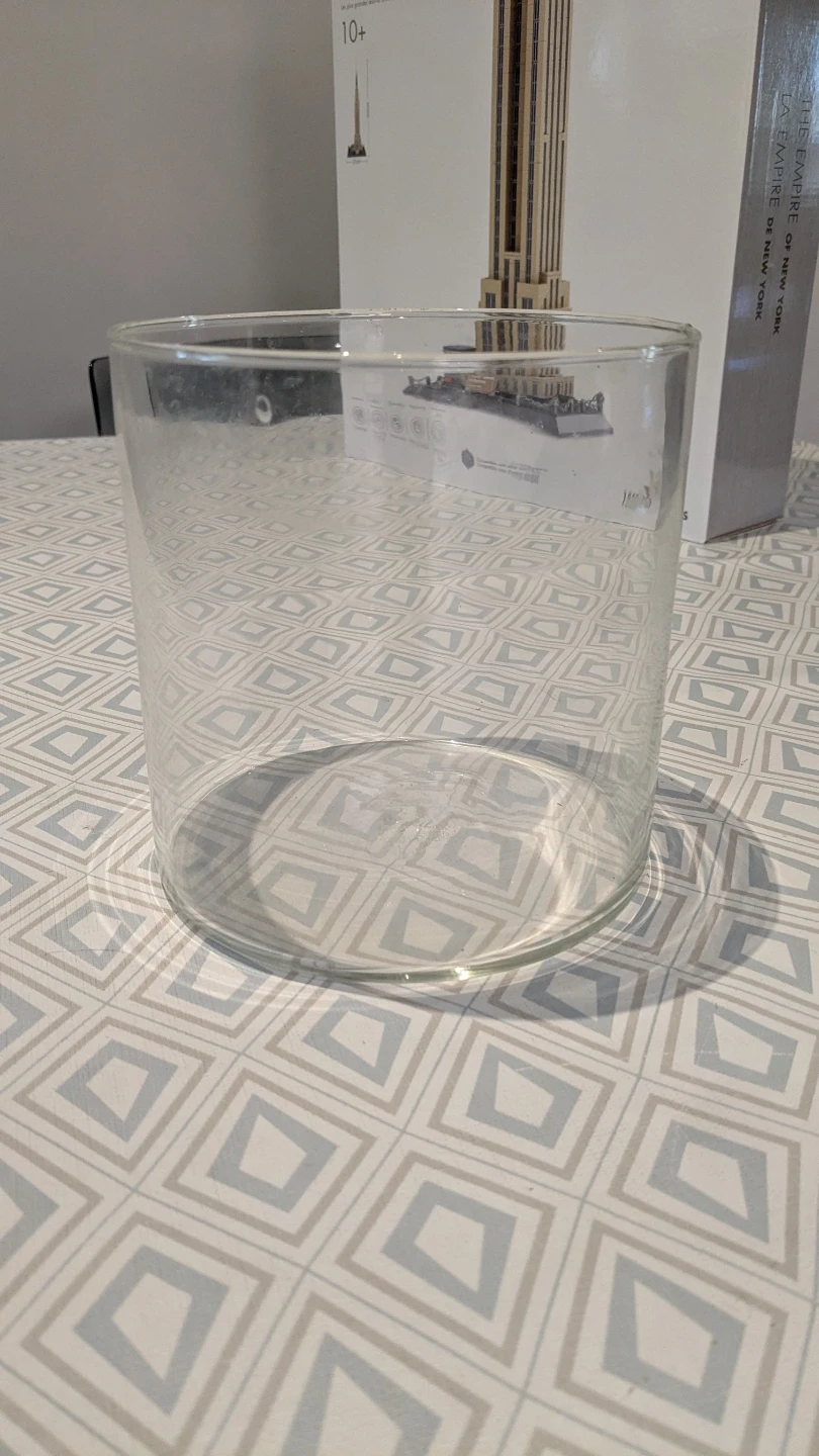 Clear Glass Cylinder Vase