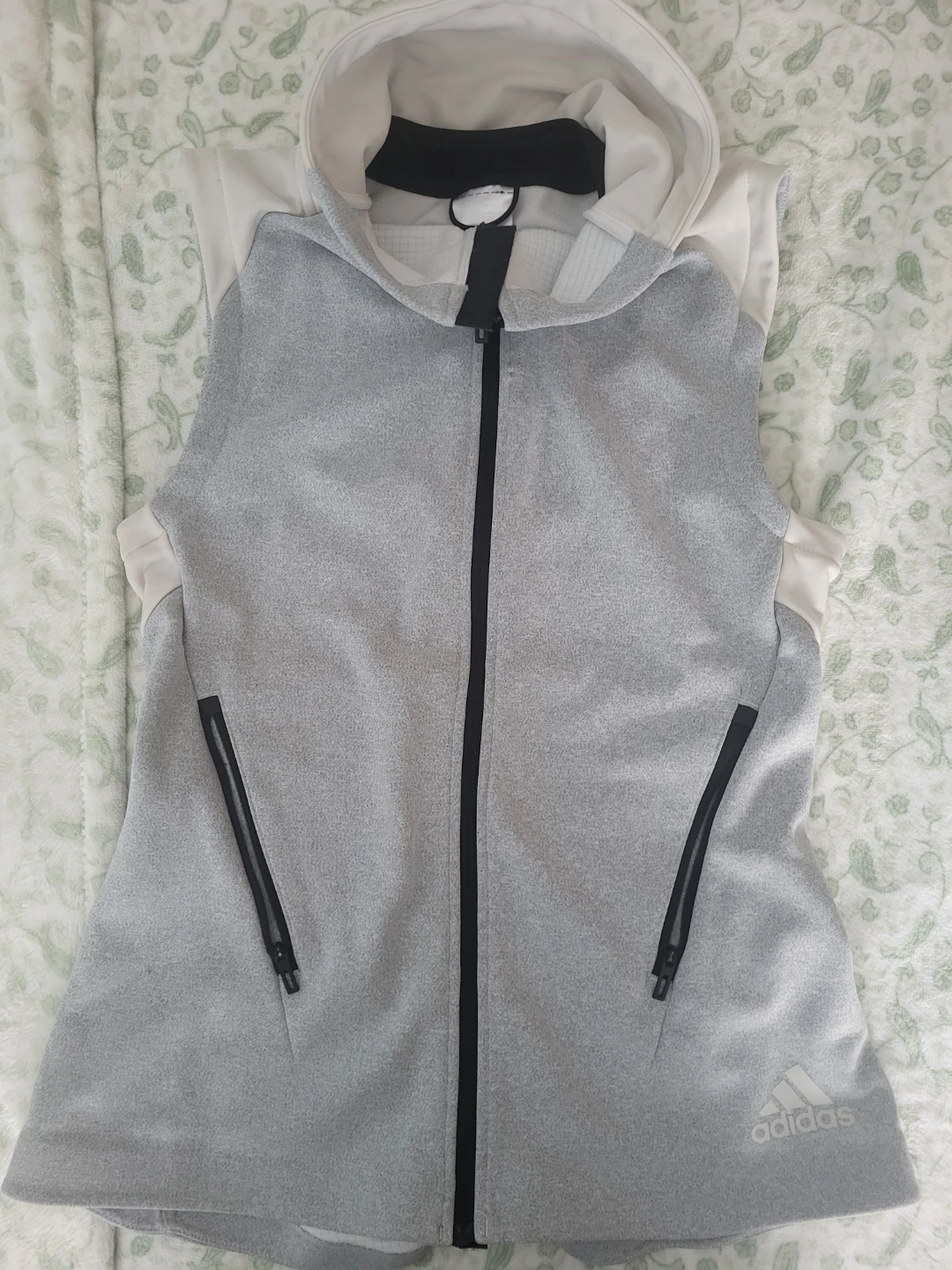 Adidas Sleeveless Hoodie Vest - Size S
