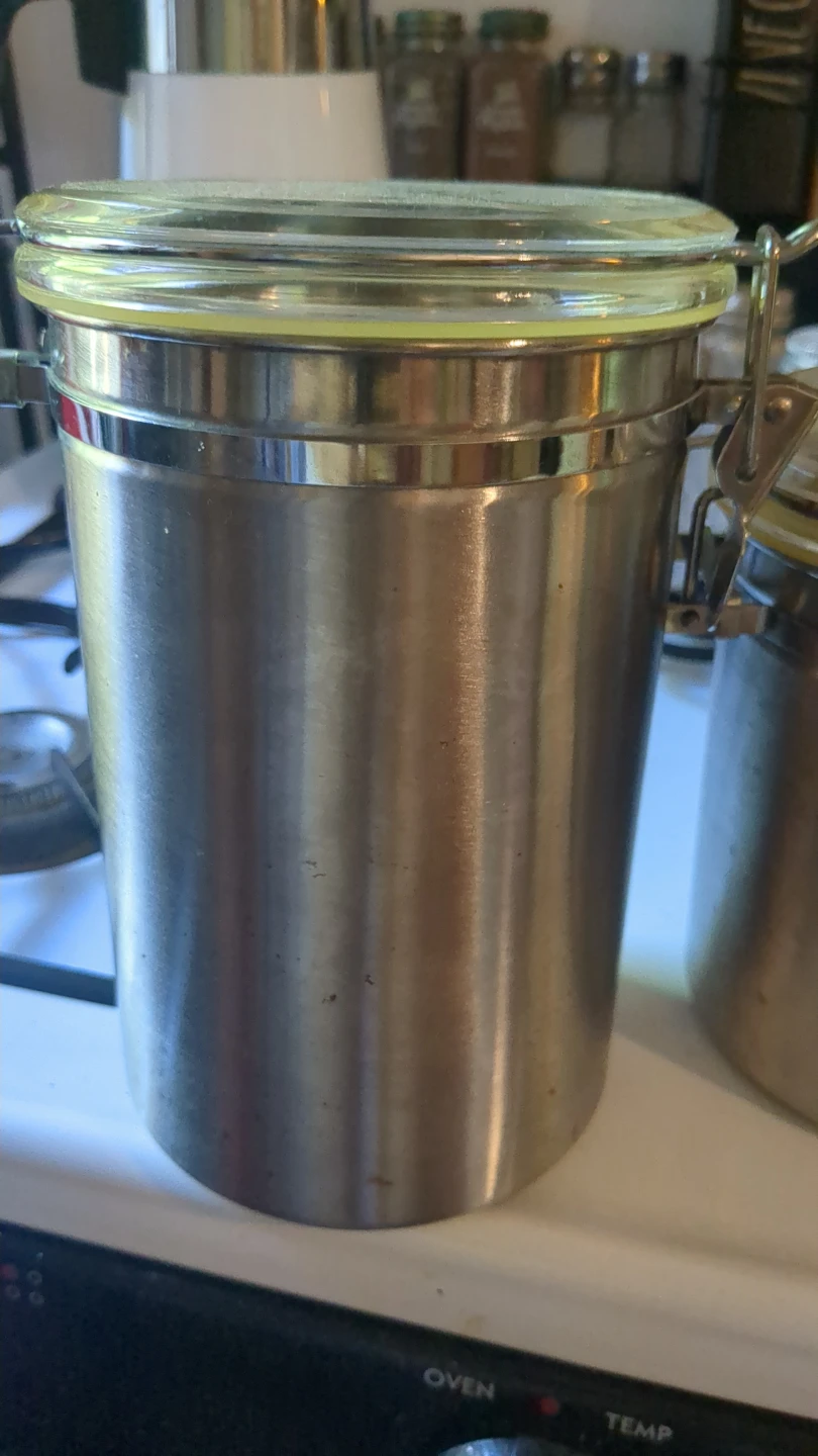 Stainless Steel Canister with Clasp Lid - photo 2