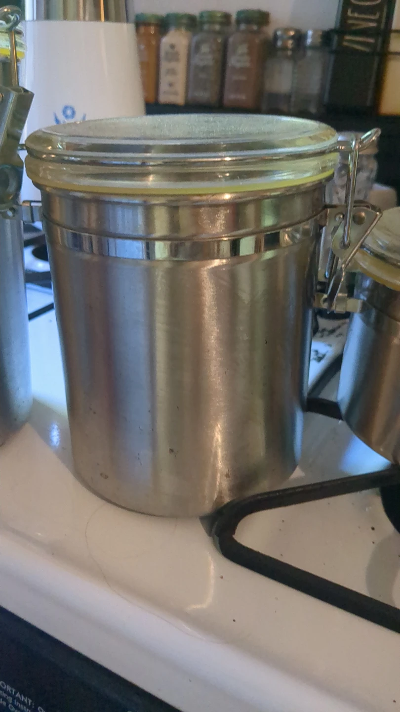 Stainless Steel Canister with Clasp Lid - photo 3