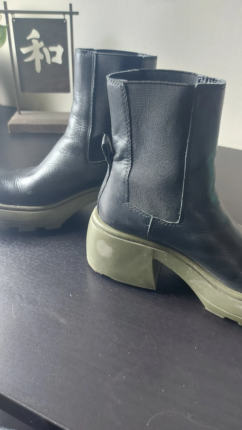ZARA Black Leather Chelsea Boots - Size 38 - photo 3
