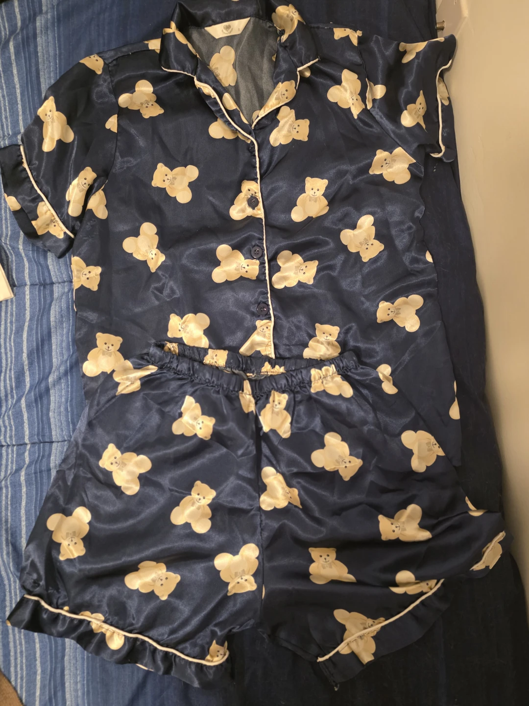 Blue Teddy Bear Pajama Set