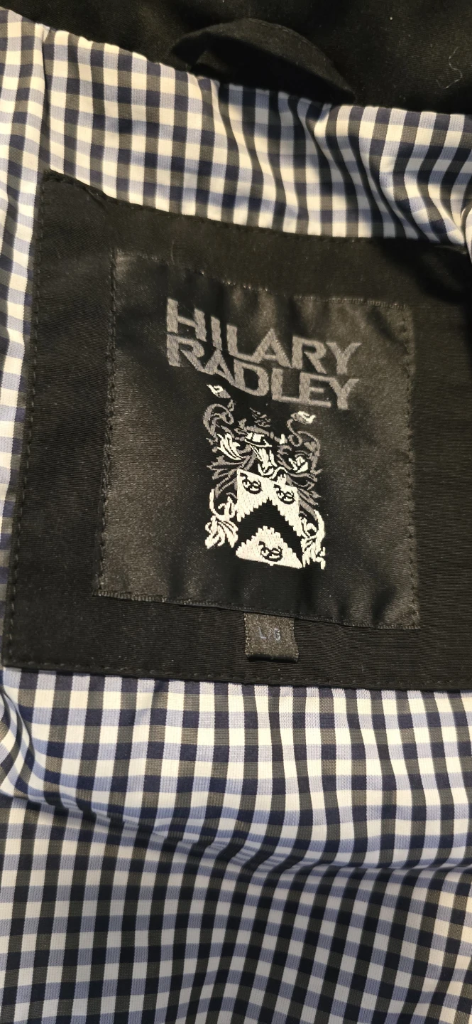 Hilary Radley Black Hooded Jacket - Large