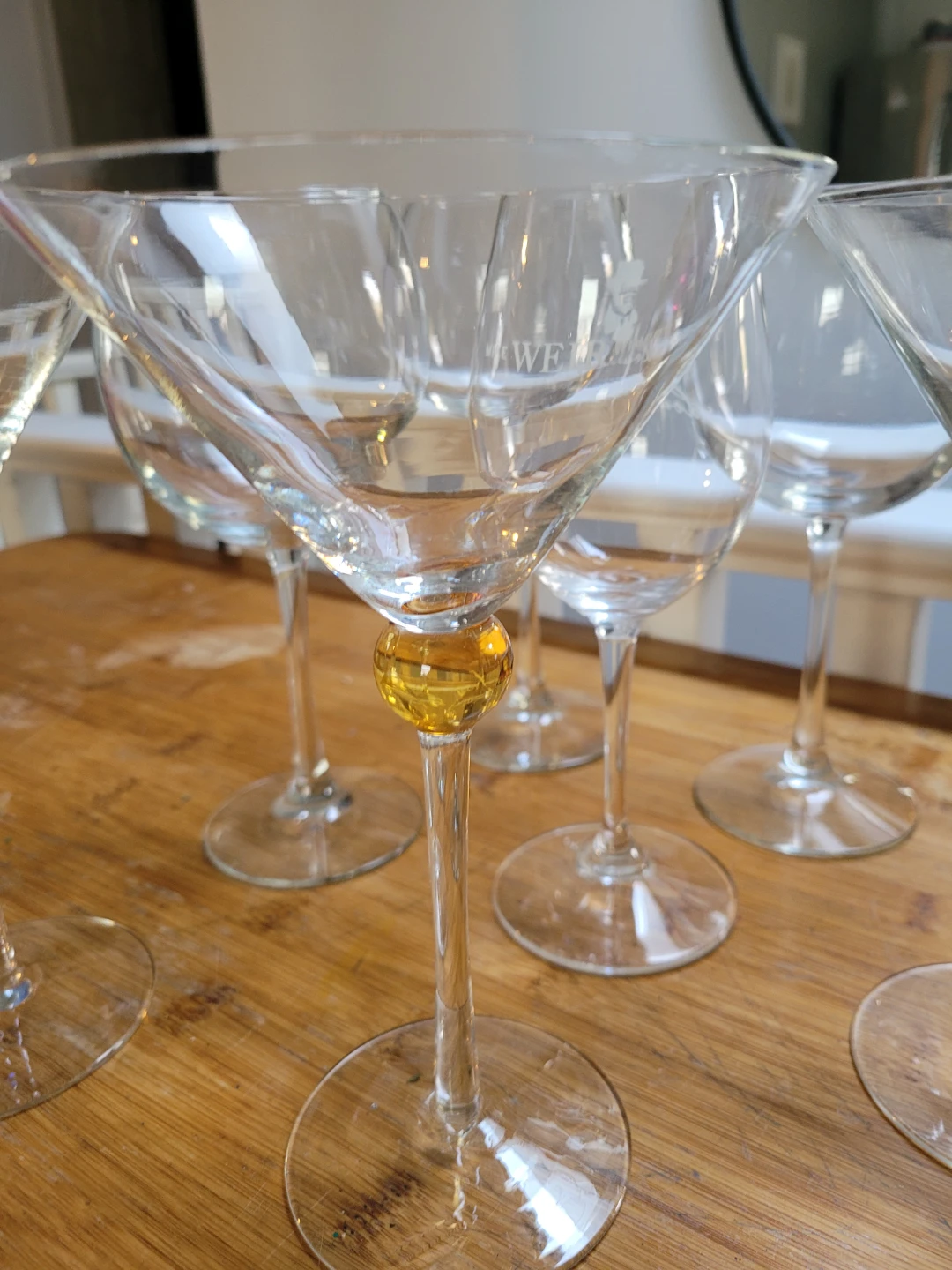 7 Wine/Cocktail Glasses with Coloured Beads - photo 2