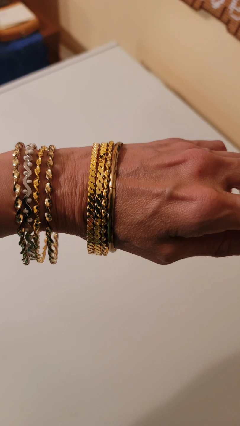 Set of gold-tone bangles (16) - photo 2