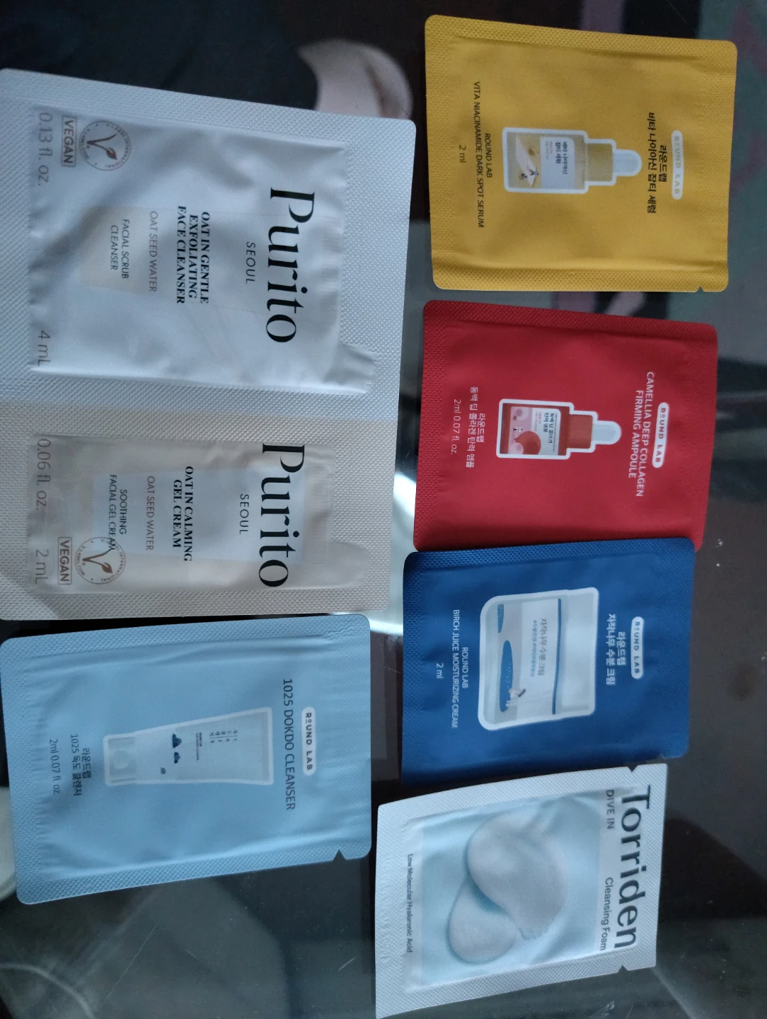 Purito, Round Lab, Torriden Skincare Sample Lot