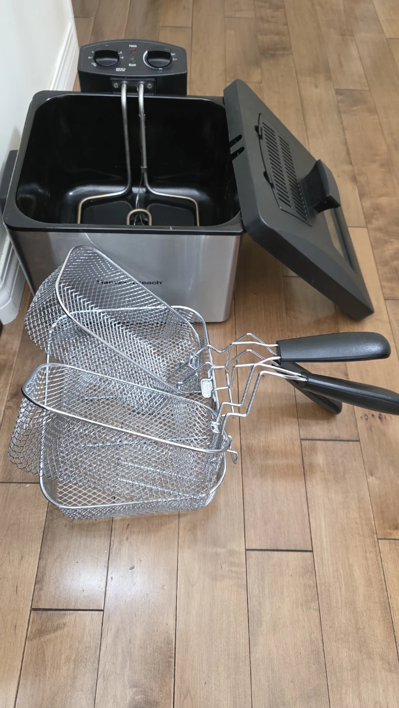 Hamilton Beach Stainless Steel Deep Fryer with Baskets - photo 4