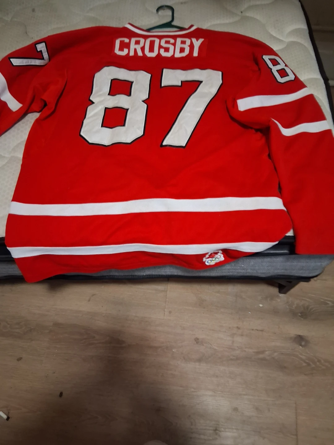 Red Crosby 87 Hockey Jersey