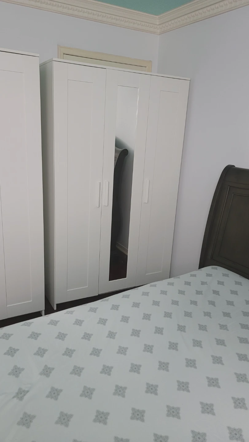 IKEA BRIMNES Wardrobe with 3 doors, white