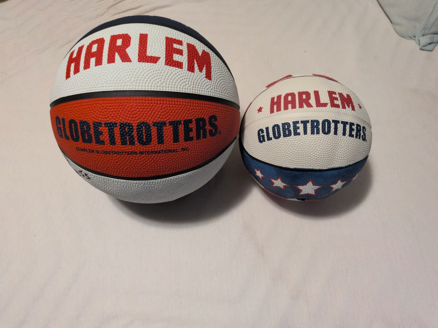 Harlem Globetrotters Basketballs (2), ( signed)