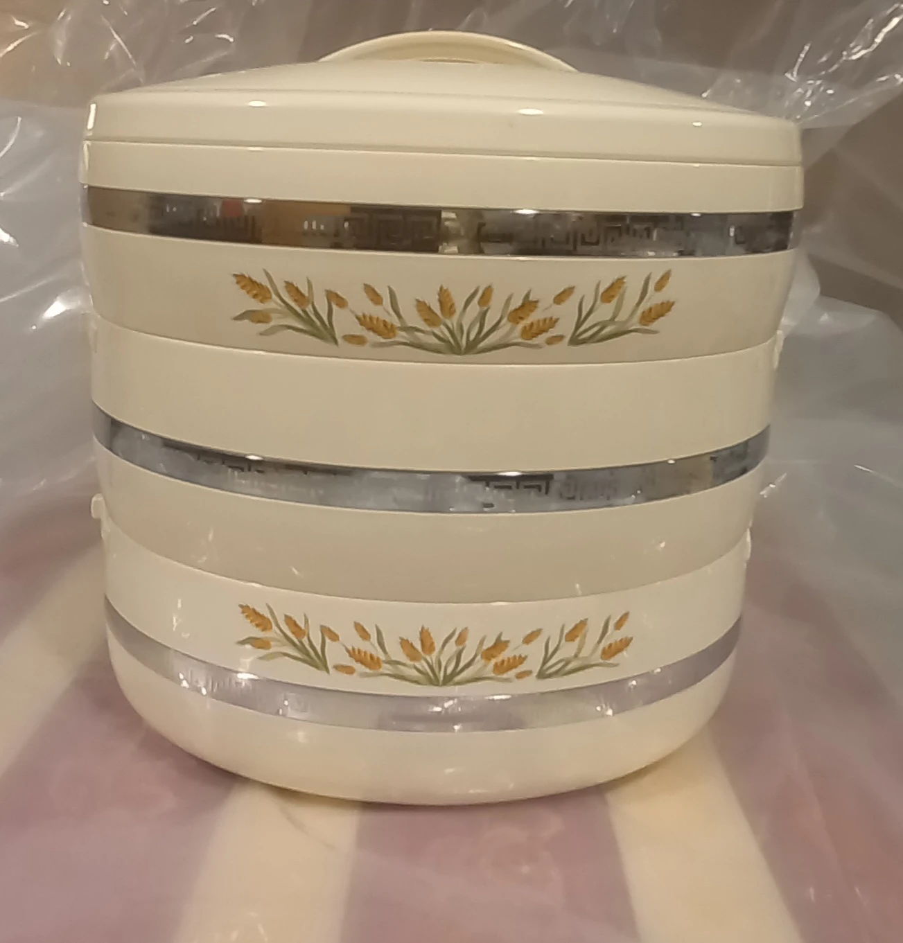 Golden Fire 3-Tier Oval Food Warmer