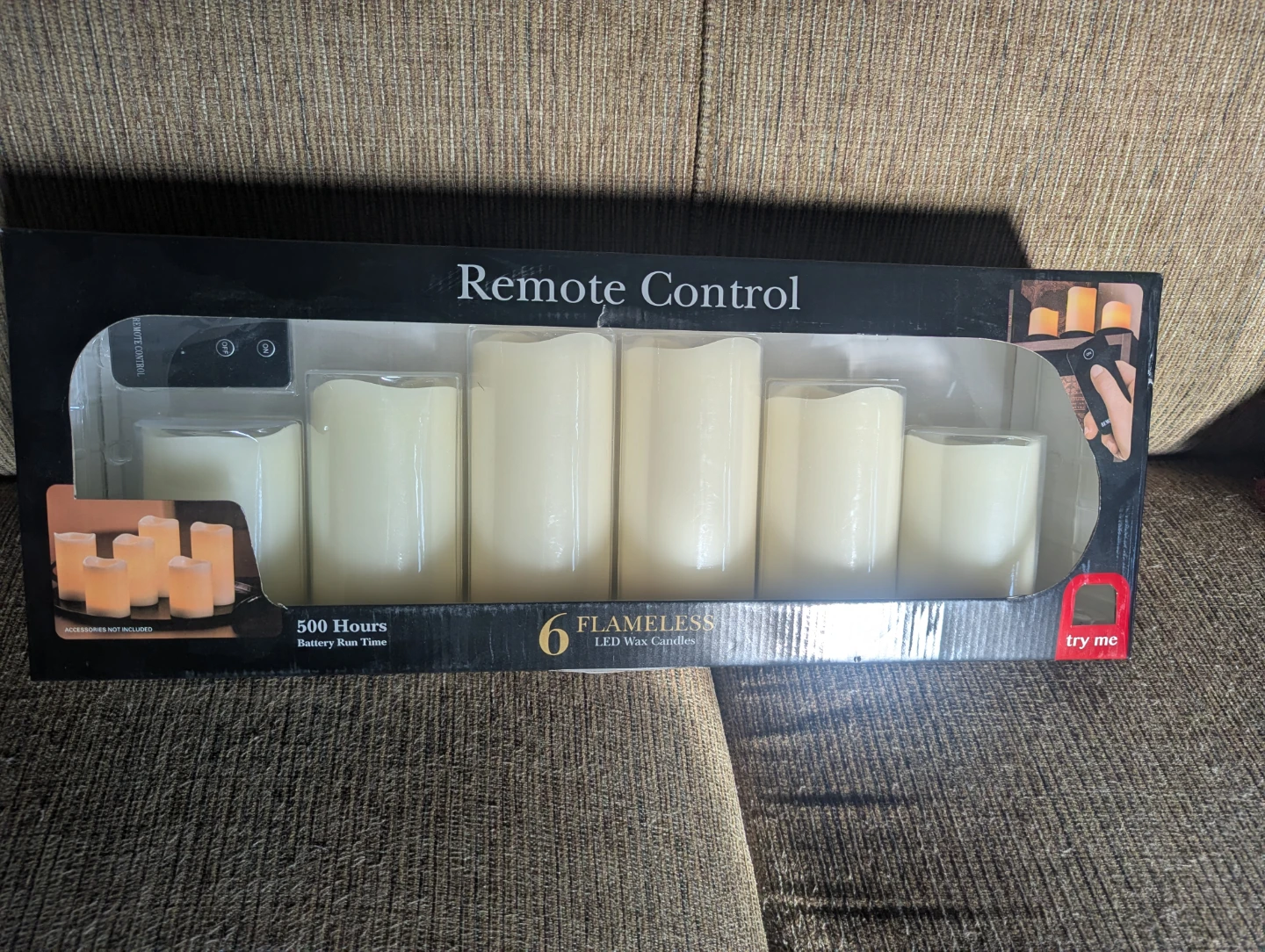 Set of 6 Flameless LED Wax Candles with Remote Control