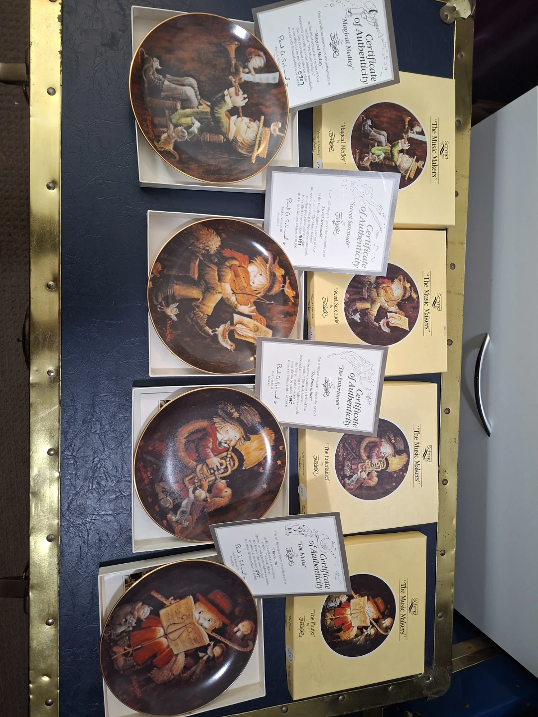 Lot of 4 Schmid The Music Makers Collector Plates by J.P. Mello - photo 2
