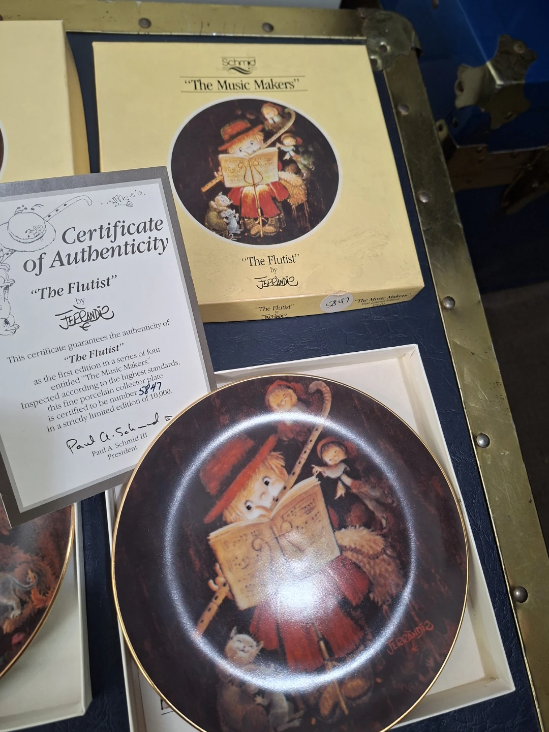 Lot of 4 Schmid The Music Makers Collector Plates by J.P. Mello - photo 3