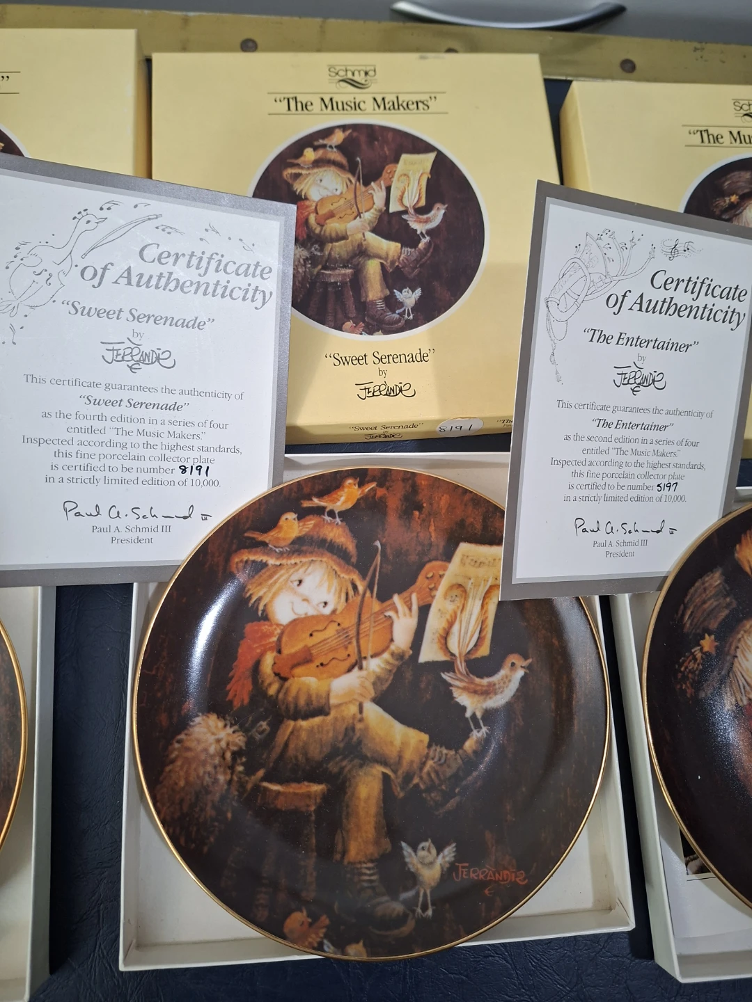 Lot of 4 Schmid The Music Makers Collector Plates by J.P. Mello - photo 5