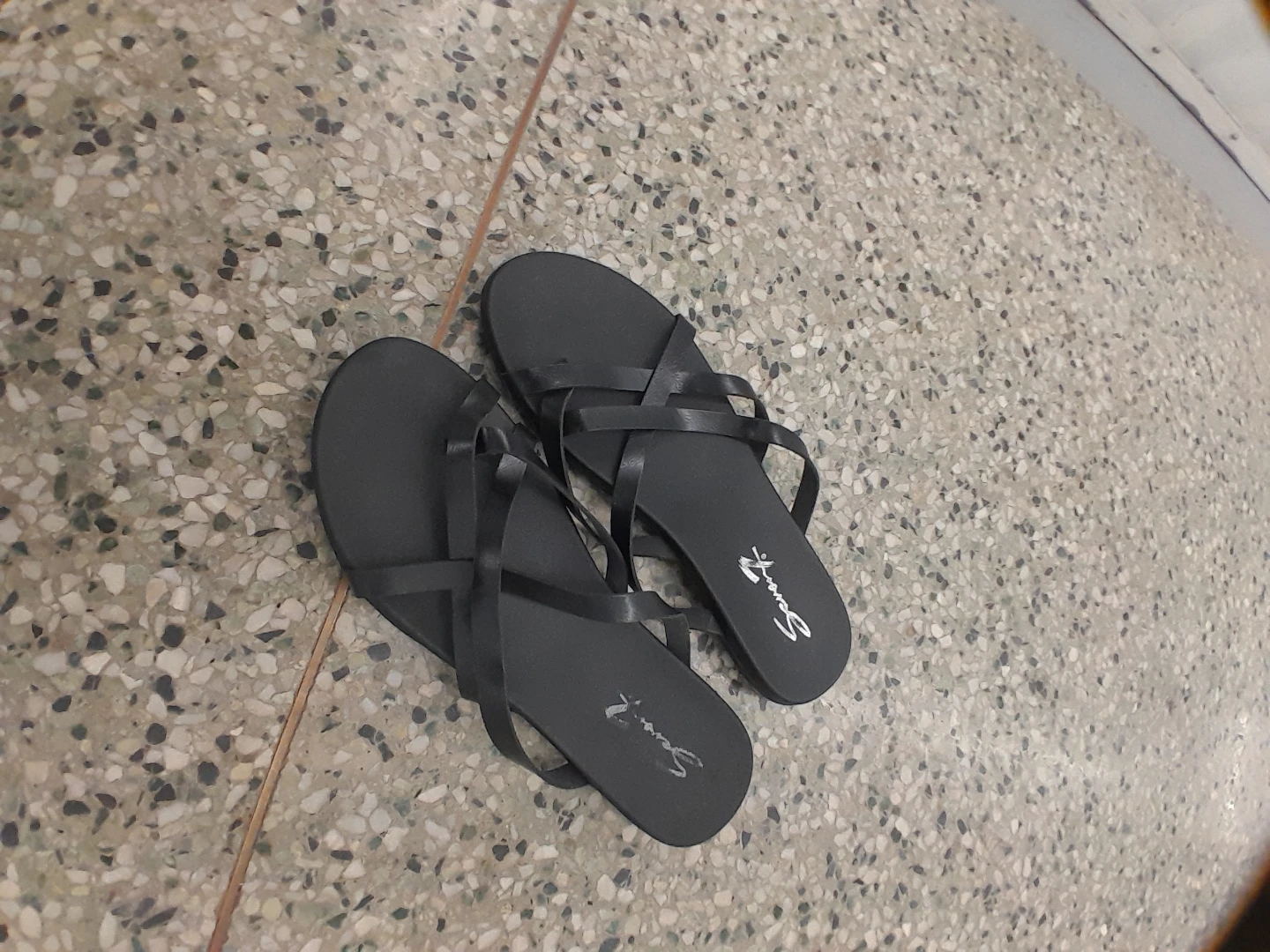 Black Strappy Sandals Women's Size 11 - photo 4