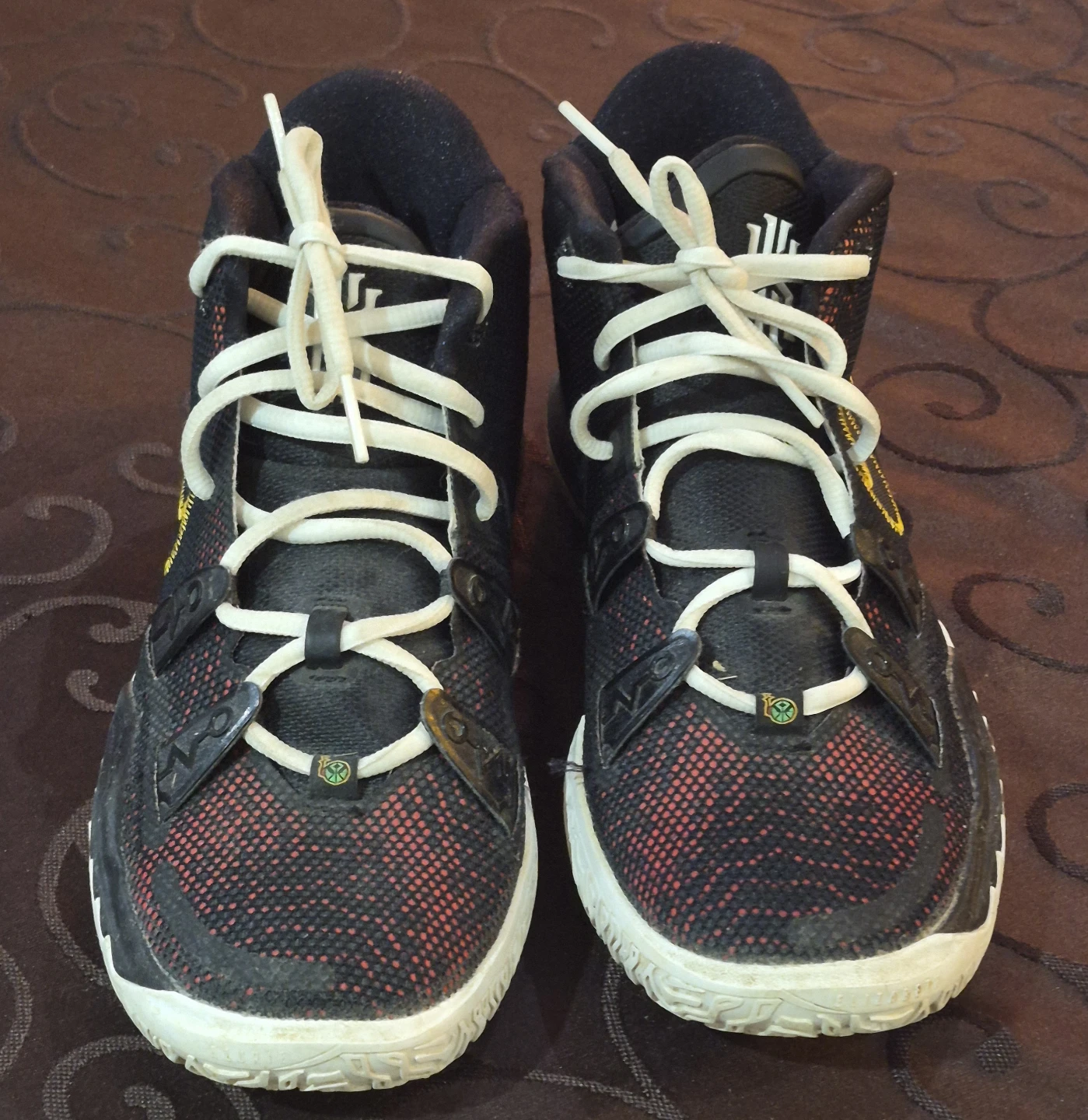 Nike Kyrie 7 TB Black Orange Youth Size 5Y Basketball Shoes - photo 2