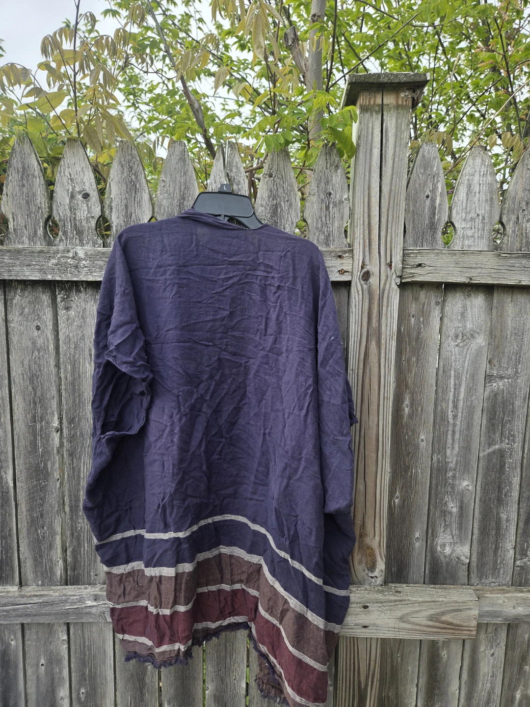 Purple Striped Kimono Cardigan - photo 2
