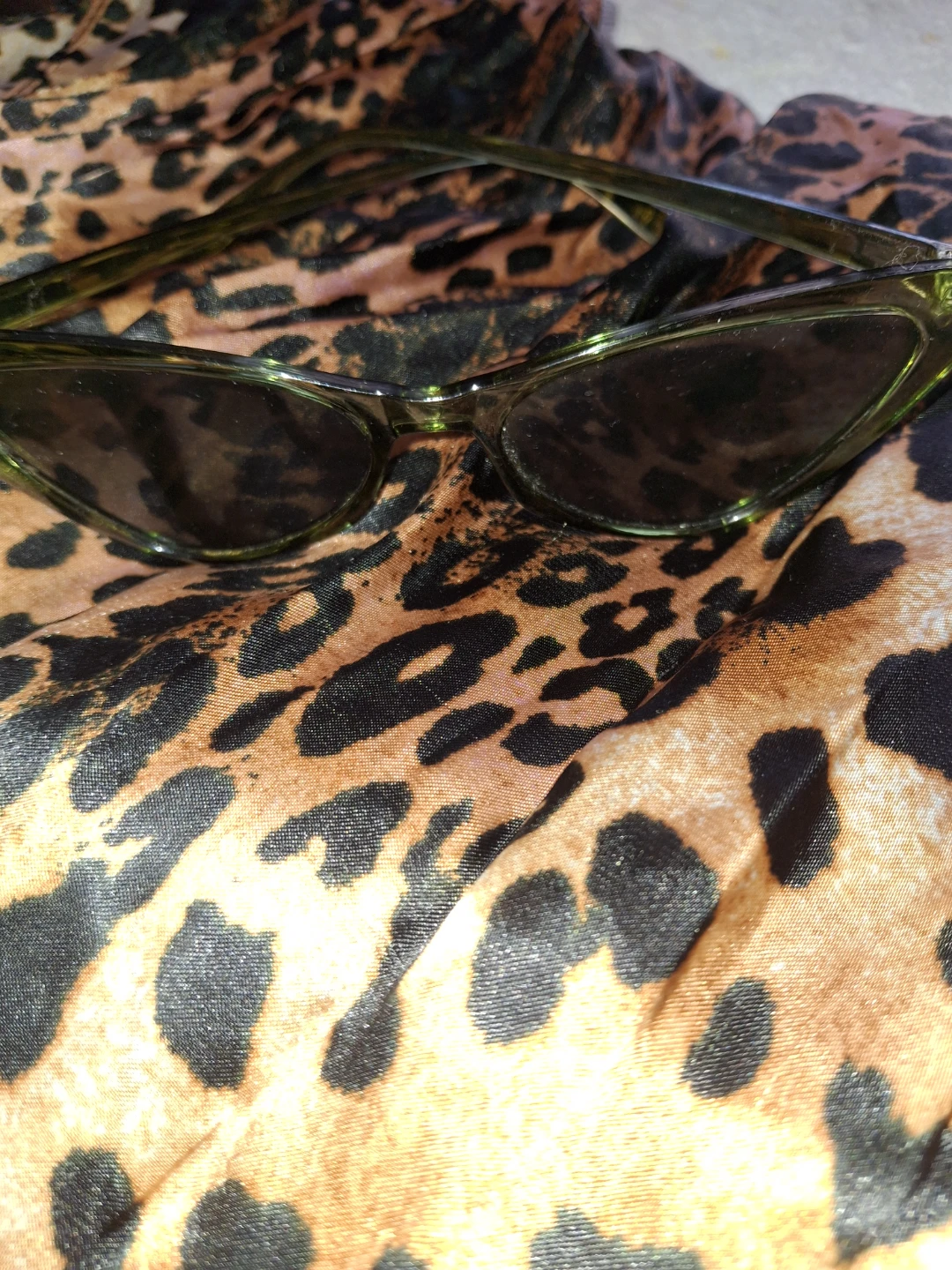 Green Cat-Eye Sunglasses