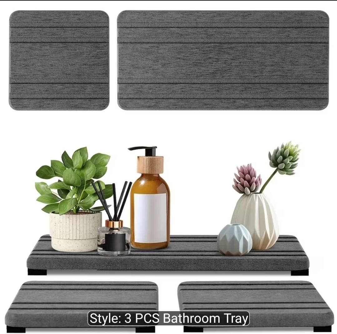 Stone Tray Set - 3 Piece