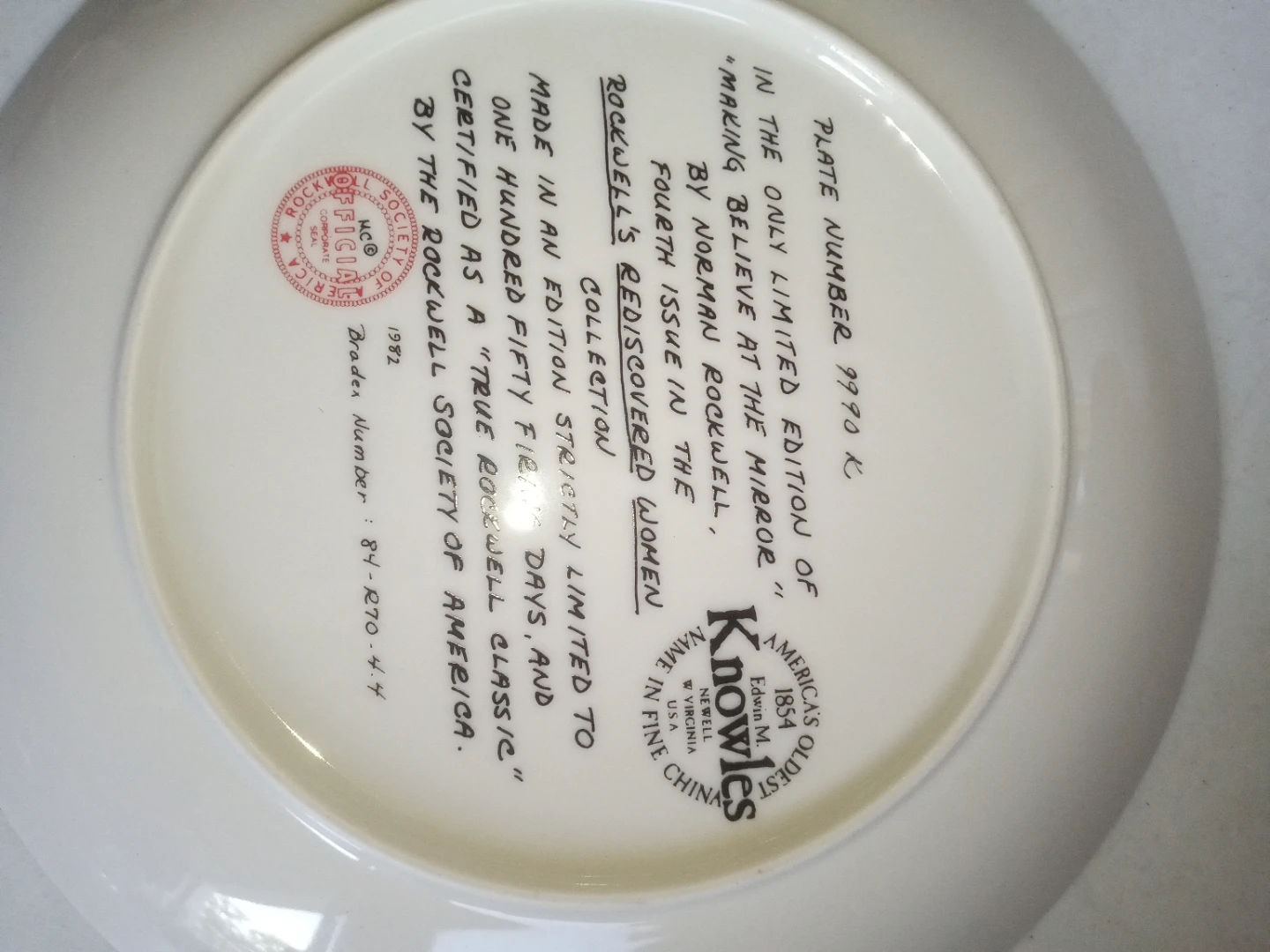 Norman Rockwell Collector Plate - photo 2