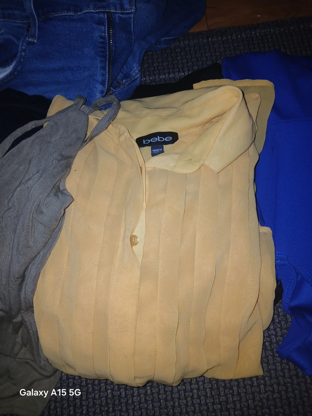 Bebe Yellow Blouse