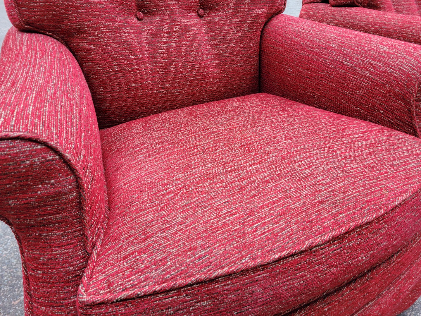 ​Pair of Jessica Charles Fabric Swivel Rocking Lounge Chairs. - photo 4