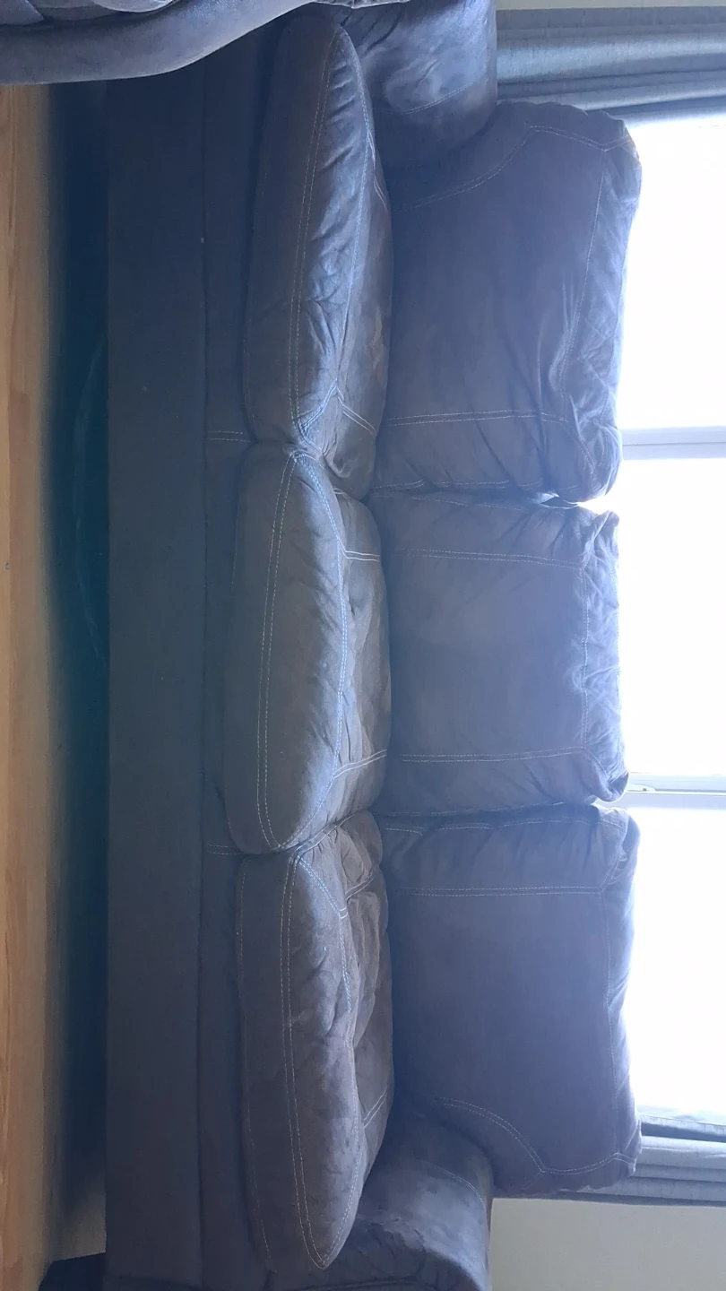 Brown Suede-like Sofa - photo 4