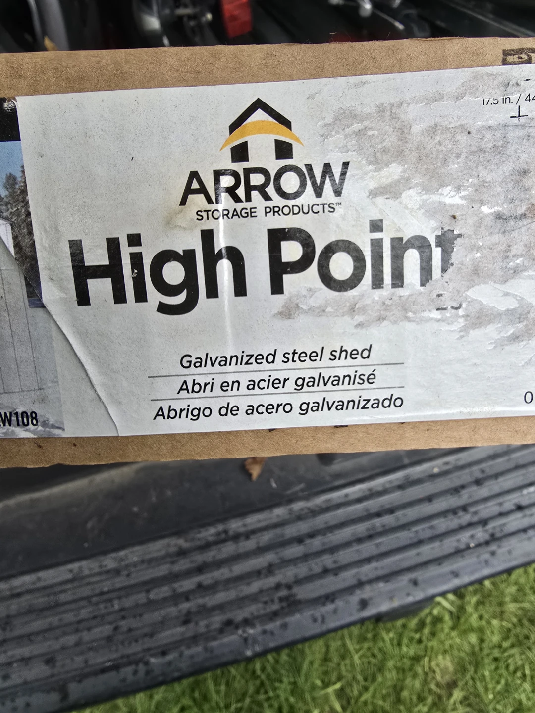 ARROW High Point 10x8 ft Galvanized Steel Shed
