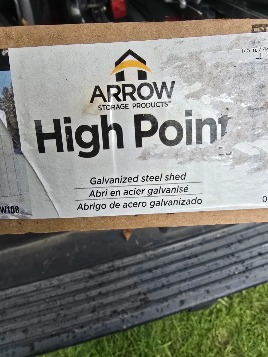 ARROW High Point 10x8 ft Galvanized Steel Shed