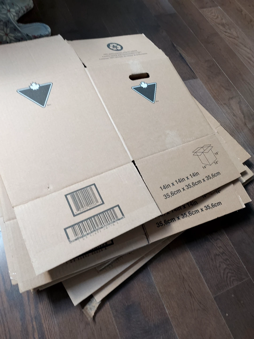 Canadian Tire Moving Boxes - 14in x 14in x 14in