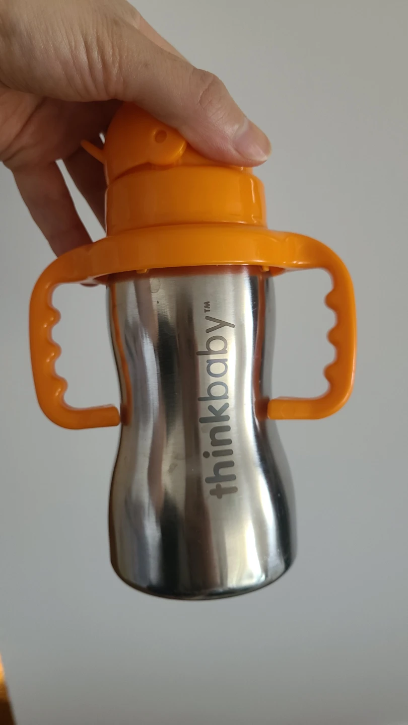 Thinkbaby Stainless Steel Sippy Cup Orange - photo 3