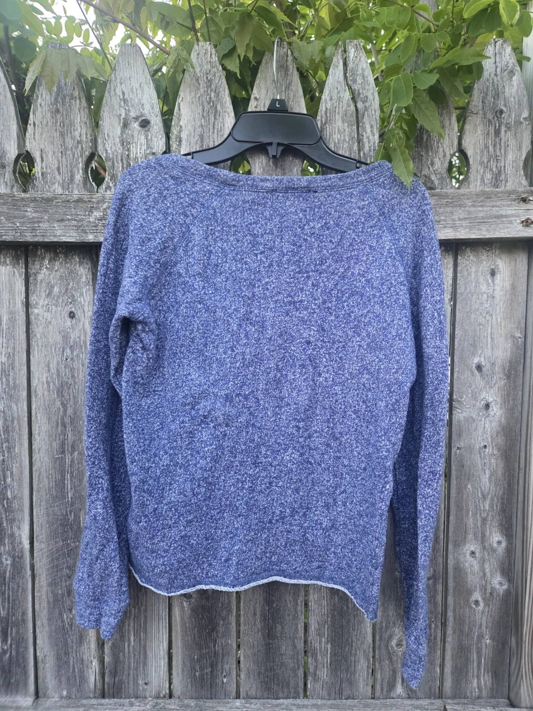 Papaya Blue Marled Long Sleeve Sweatshirt - photo 2