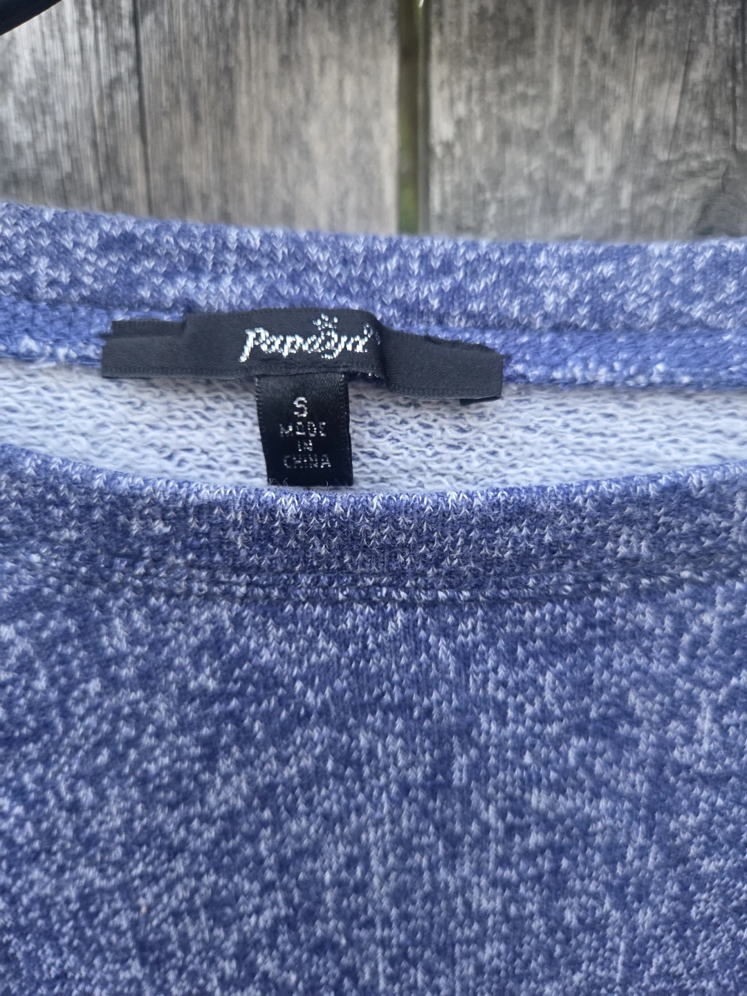 Papaya Blue Marled Long Sleeve Sweatshirt - photo 3