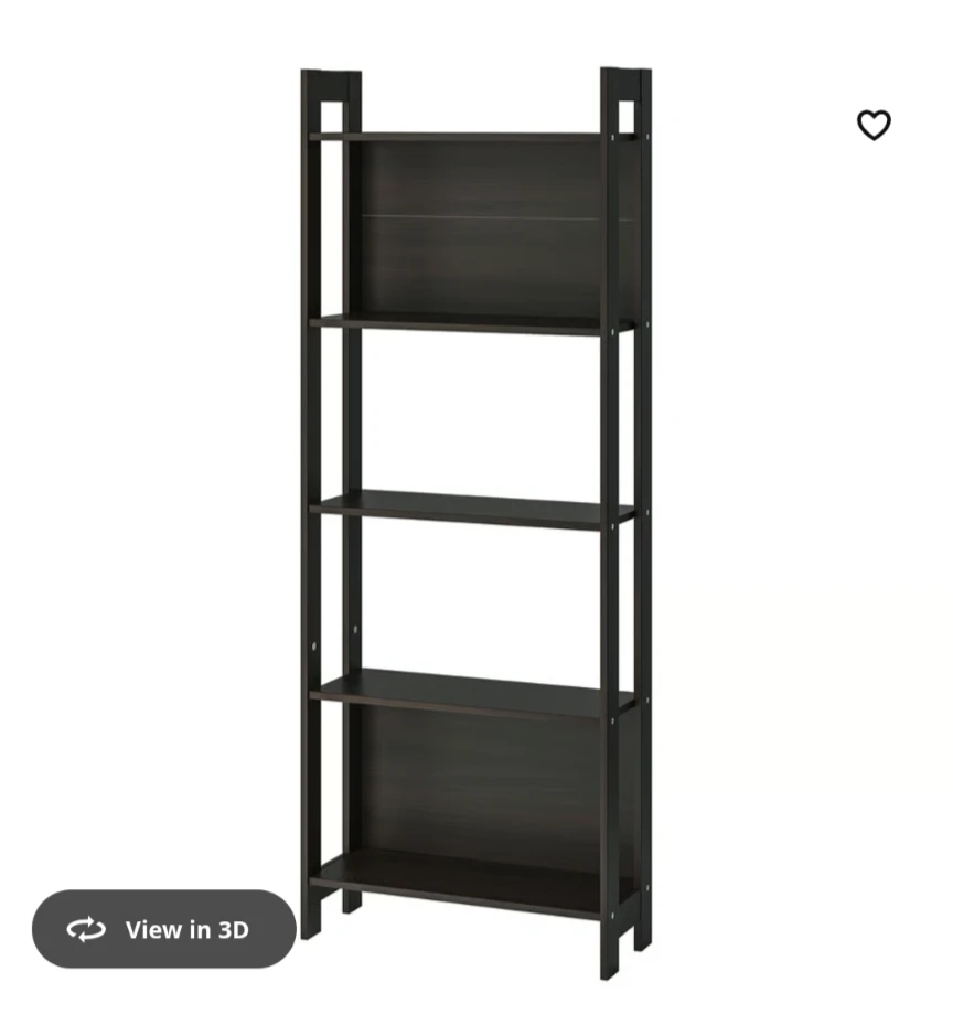 IKEA Laiva 5-Shelf Bookcase - Dark Brown