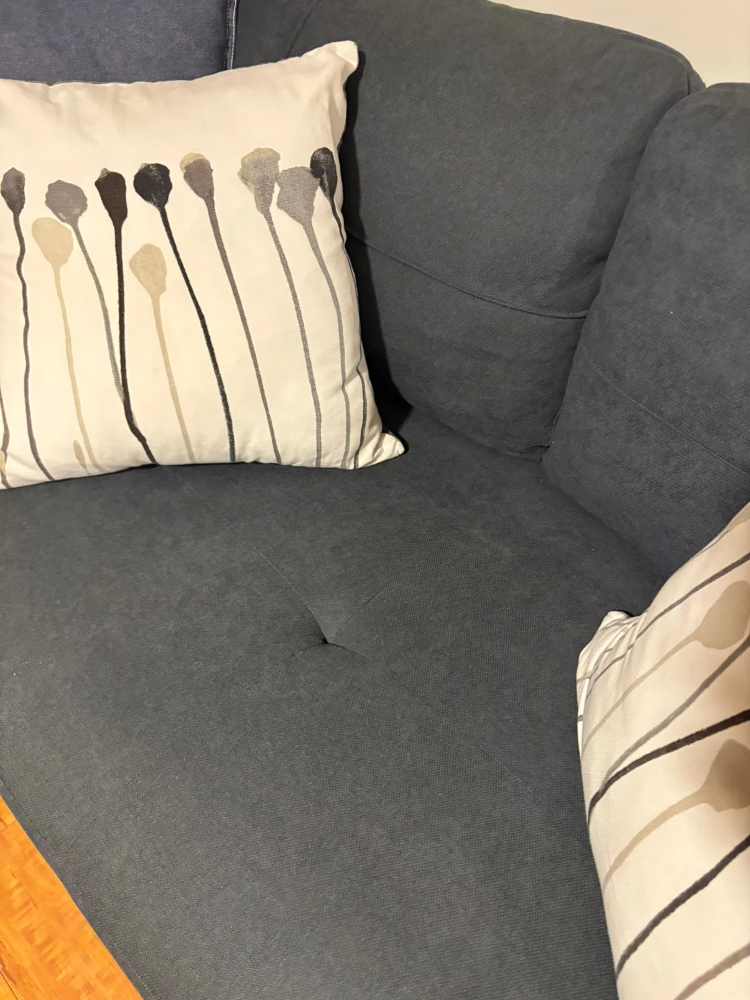 Dark Grey Sofa with Decorative Pillows - photo 5
