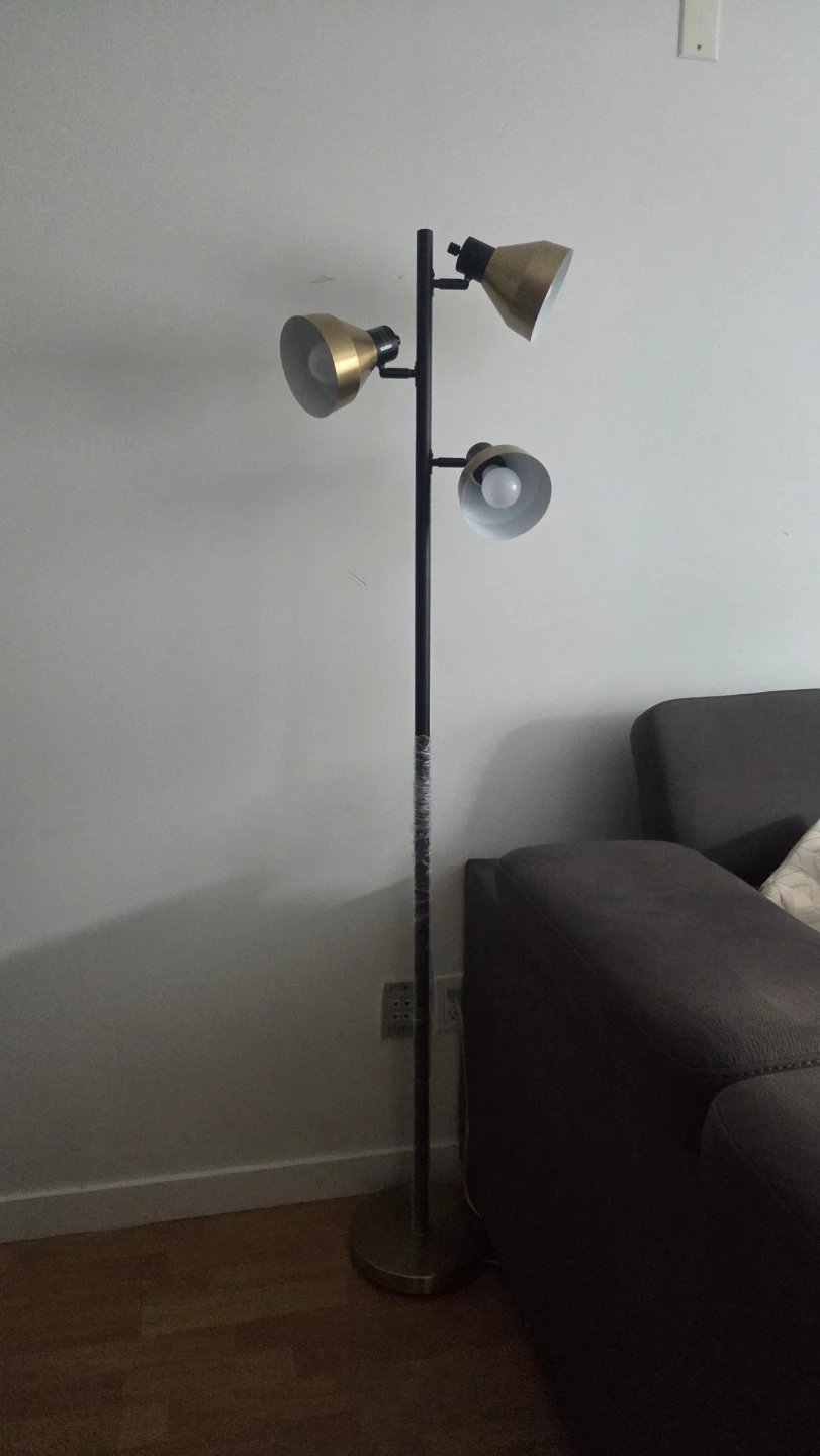 Floor Lamp with 3 Adjustable Heads