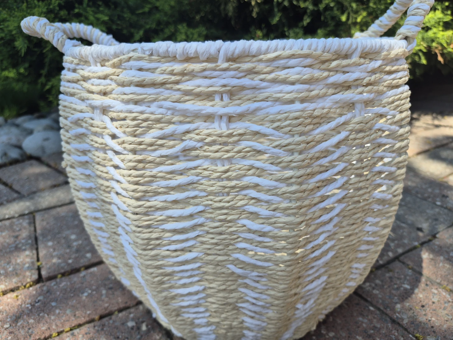Woven Storage Basket with Handles - photo 2