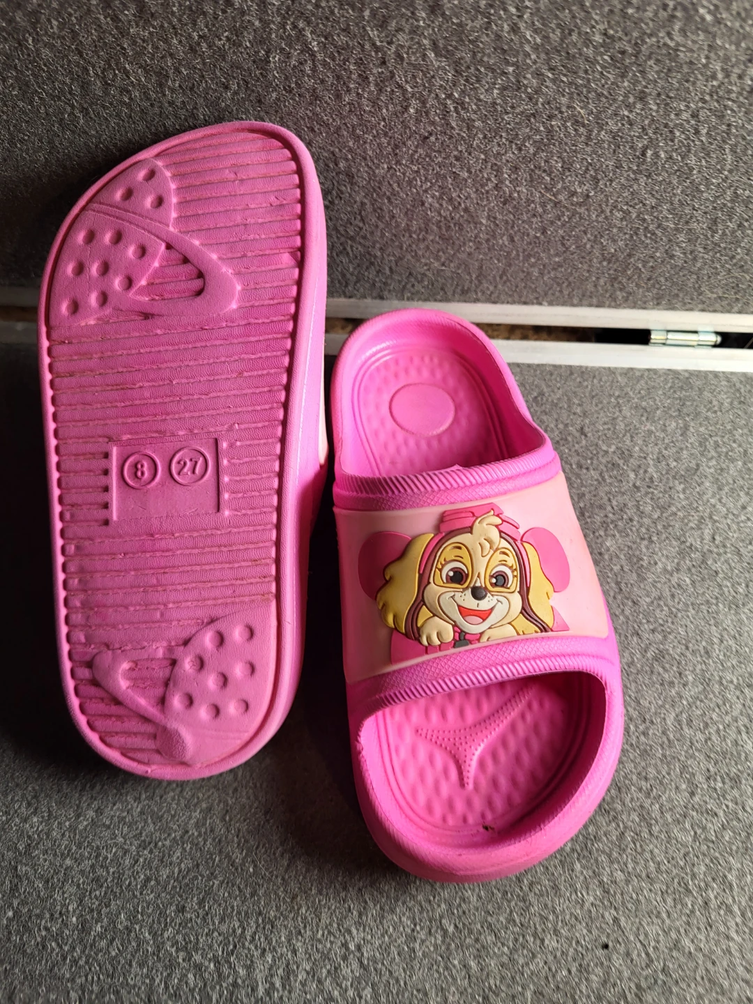 Paw Patrol Pink Slide Sandals Toddler Size 8 (27) - photo 2