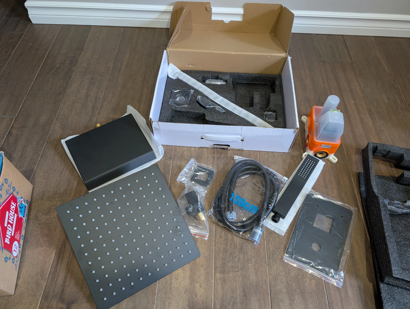 Brand New 3 in 1 Matte Black Rainfall Shower Kit For Sale - photo 3