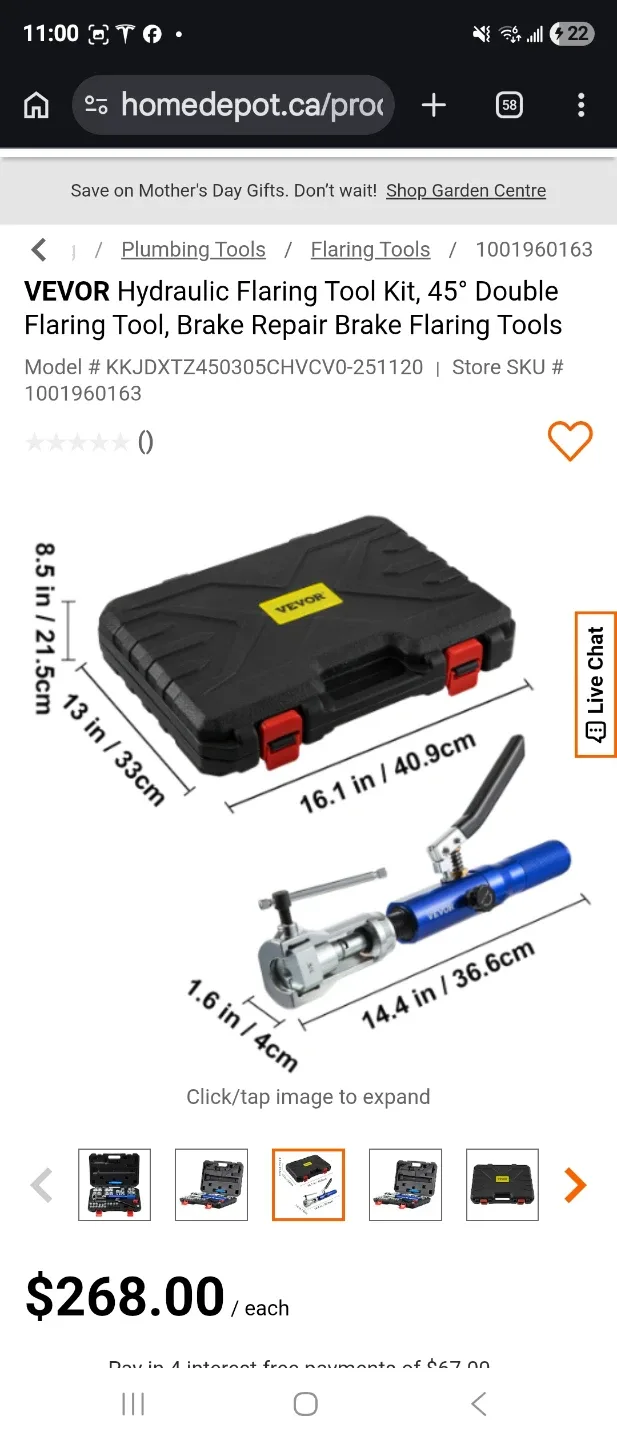 VEVOR Hydraulic Flaring Tool Kit - photo 2