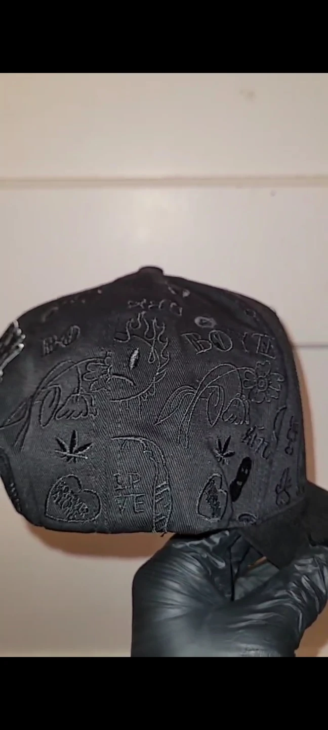 Sad Boys Black Embroidered Graphic Baseball Cap - photo 4