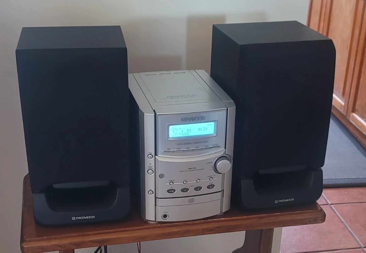 Kenwood Stereo System with Pioneer Speakers